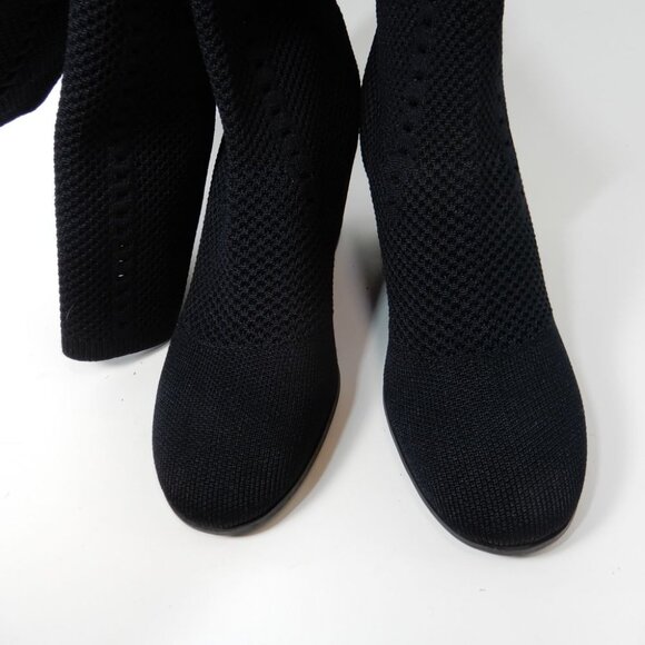 EILEEN FISHER Kasana Tall Wedge Stretch Knit Socks Boots Size 6 Black NEW - Picture 5 of 10